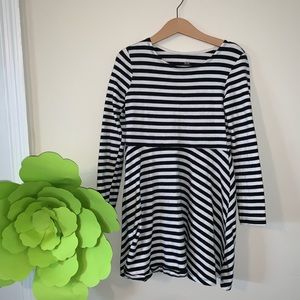 H&M kids ORGANIC COTTON long-sleeve dress 6-8y